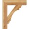 Ekena Millwork Olympic Block Rough Sawn Bracket w/ Offset Brace, Western Red Cedar, 6"W x 20"D x 24"H BKT0604X20X24OLY05RWR - alternate 3